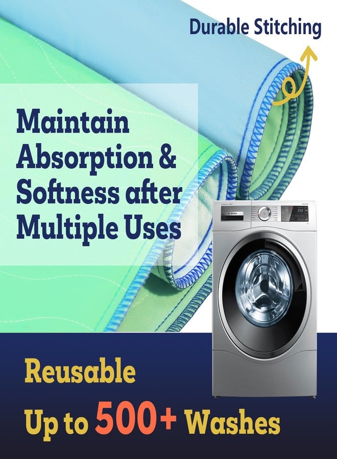 ETERNA Washable Positioning Bed Pad with 8 Reinforced Handles, 34" x 52" Waterproof Reusable Incontinence Underpads for Adults, Kids, Elderly and Pets (1 Pack) - Image 4